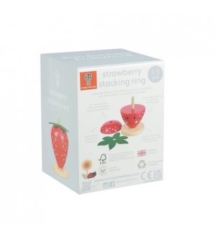 Joc de stivuit capsuna, Orange Tree Toys - Jucării de lemn si Montessori