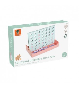 Joc din lemn 4 pe rand, Orange Tree Toys - Jocuri de observație și atenție