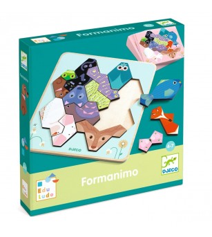 Joc Educativ Geometrie și Animale, Djeco - Jocuri logică