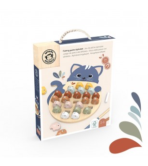 Joc educativ Pescuieste literele, Speedy Monkey - Jucării de lemn si Montessori