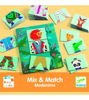 Joc Eduludo Mix & Match Modanimo, Djeco - Jocuri de masă