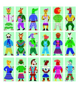 Joc Eduludo Mix & Match Modanimo, Djeco - Jocuri de masă