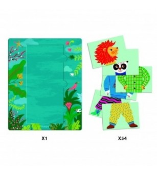 Joc Eduludo Mix & Match Modanimo, Djeco - Jocuri de masă