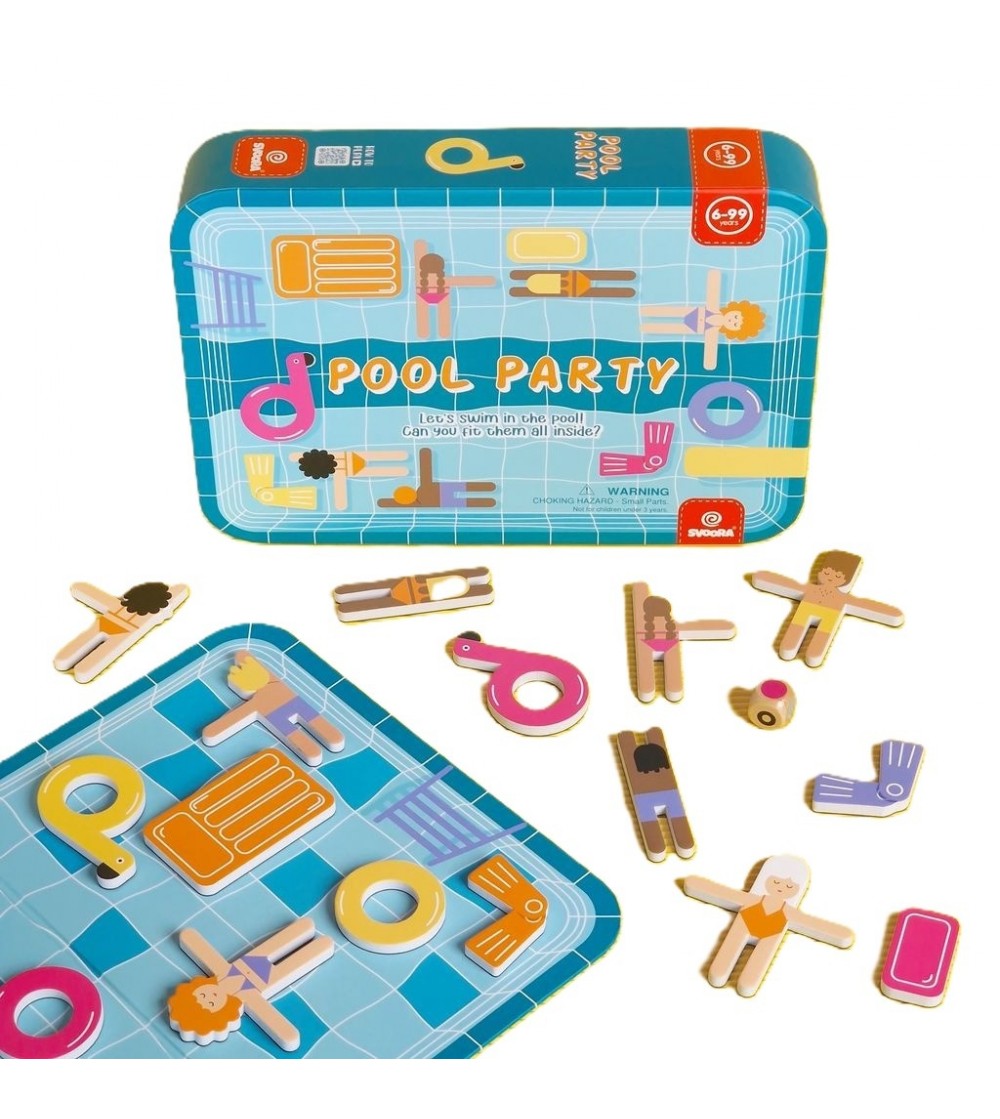 Joc magnetic de strategie Petrecere la piscina, Svoora - Jocuri de masă