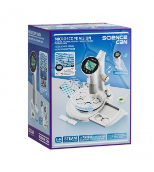 Joc STEM Microscop digital cu ecran integrat, TopBright - Știință și tehnică