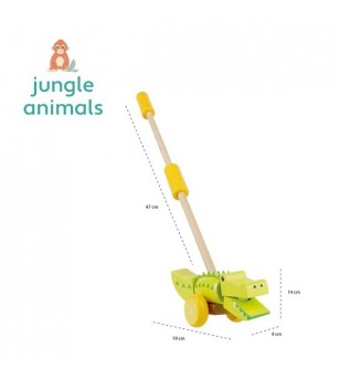 Jucarie de impins crocodil, Orange Tree Toys - Jucării de tras și împins