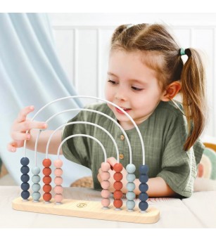 Jucarie educativă Abac curcubeu, Speedy Monkey - Jucării bebeluși