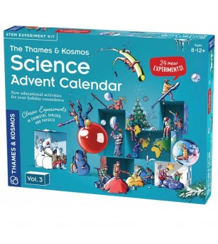 Jucarie educativa Kit STEM Calendarul stiintific de Advent versiunea 3, Thames & Kosmos - Jocuri STEM