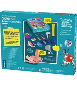 Jucarie educativa Kit STEM Calendarul stiintific de Advent versiunea 3, Thames & Kosmos - Jocuri STEM