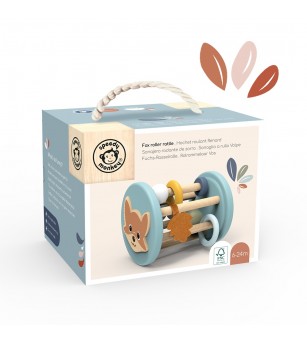 Jucarie senzoriala bebe din lemn, Speedy Monkey - Jucării bebeluși