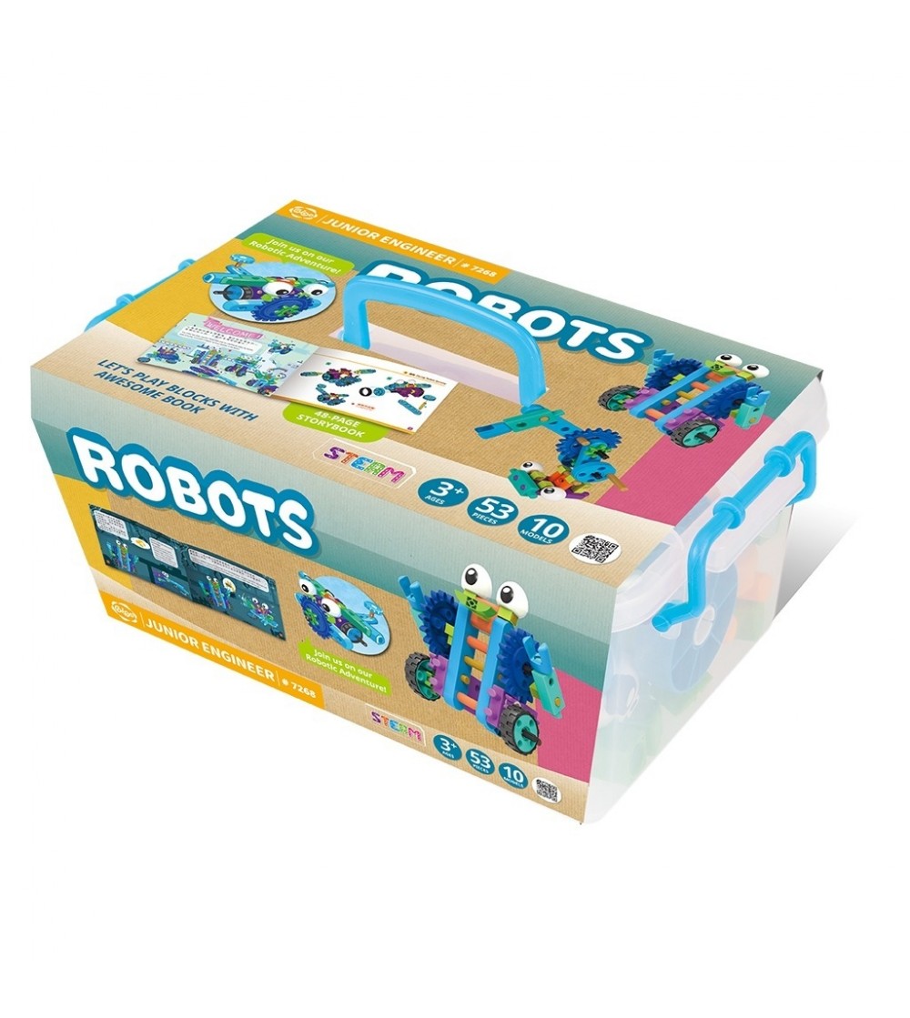 Kit STEM de construit roboti, Gigo Toys - Jocuri construcție