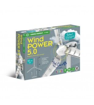 Kit STEM Energia eoliana cu turbina si masinuta electrica, Gigo Toys - Jocuri construcție