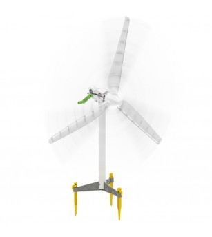 Kit STEM Energia eoliana cu turbina si masinuta electrica, Gigo Toys - Jocuri construcție