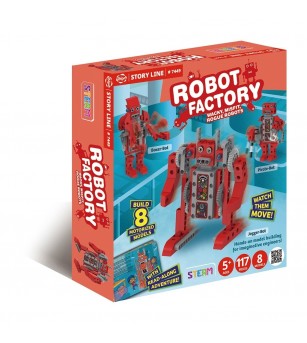 Kit STEM Fabrica de roboti, Gigo Toys - Jocuri construcție