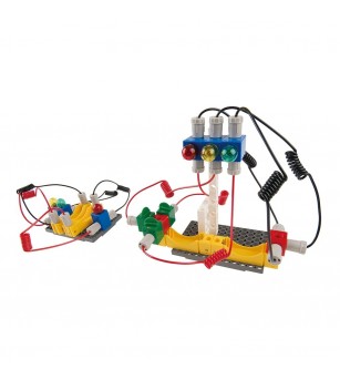 Kit STEM Laborator de circuite electrice, Gigo Toys - Jocuri construcție