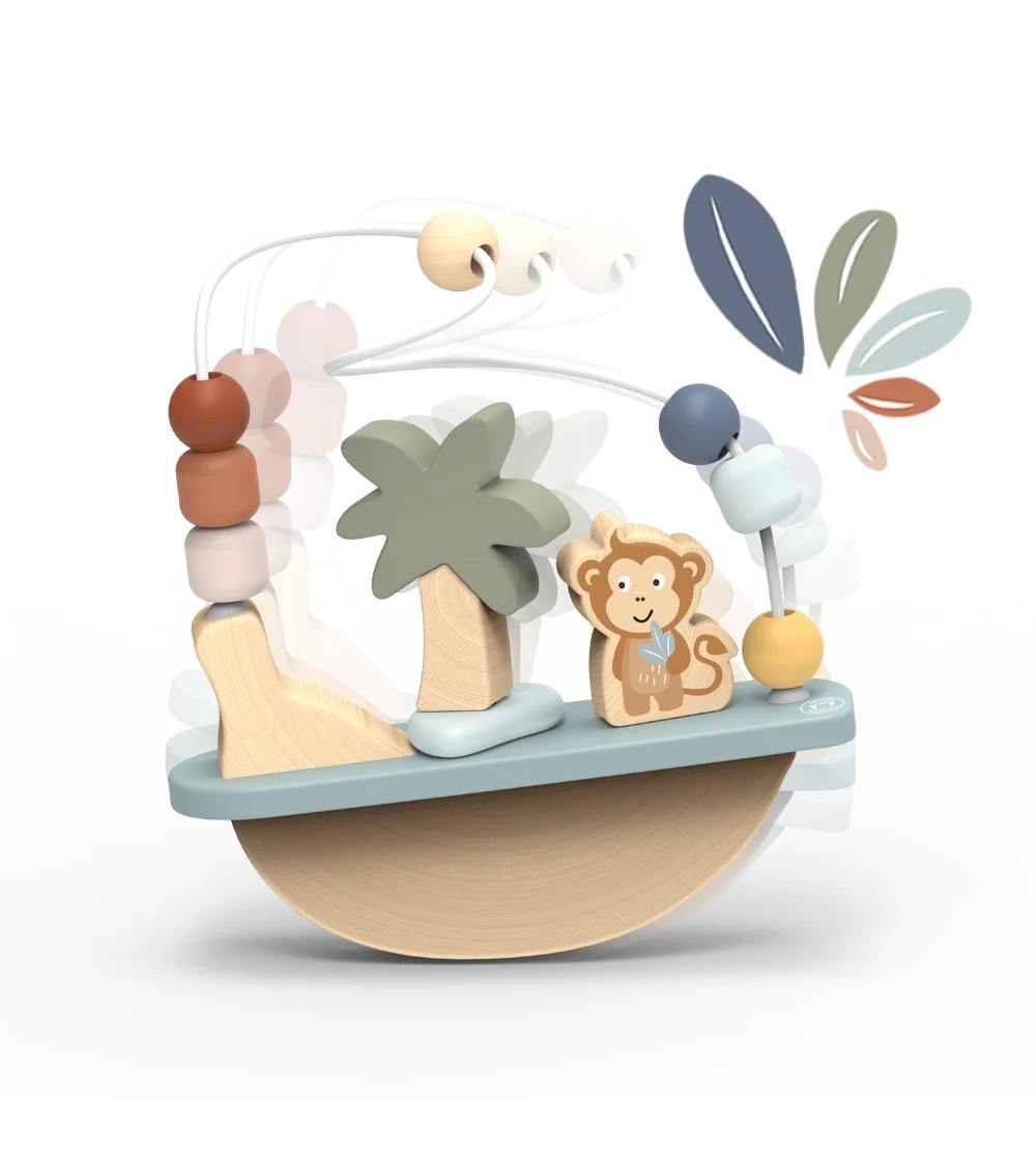 Labirint cu bile din lemn, Speedy Monkey - Jucării bebeluși