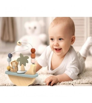 Labirint cu bile din lemn, Speedy Monkey - Jucării bebeluși