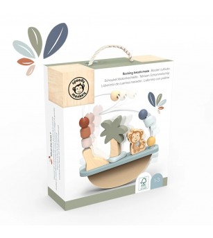 Labirint cu bile din lemn, Speedy Monkey - Jucării bebeluși