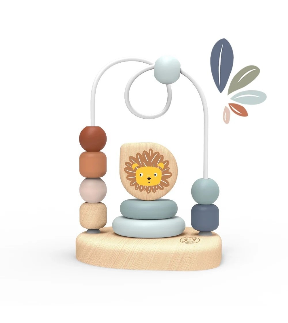 Labirint cu margele din lemn, Speedy Monkey - Jucării bebeluși