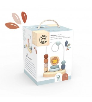 Labirint cu margele din lemn, Speedy Monkey - Jucării bebeluși