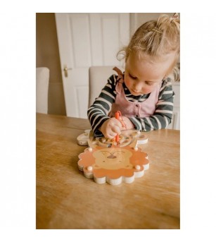 Labirint magnetic din lemn Leu, Orange Tree Toys - Jucării de lemn si Montessori