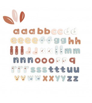 Litere magnetice din lemn, Speedy Monkey - Jucării limbaj