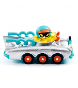 Masina de curse Roller coaster Colectia Crazy Motors, Djeco - Vehicule de jucărie