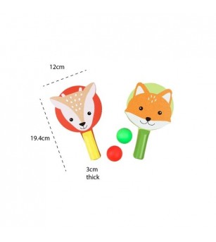 Palete din Lemn – Vulpea si Caprioara, Orange Tree Toys - Jocuri de competiție