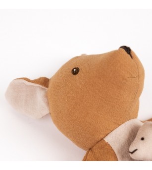 Papusa de mana Cangur cu pui, Egmont Toys - Marionete