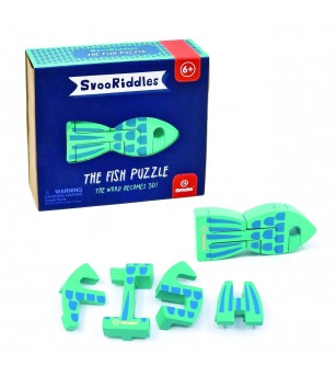 Puzzle 3D din lemn Peste, Svoora - Jocuri logică