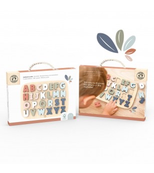 Puzzle Alfabet din lemn, Speedy Monkey - Puzzle incastru