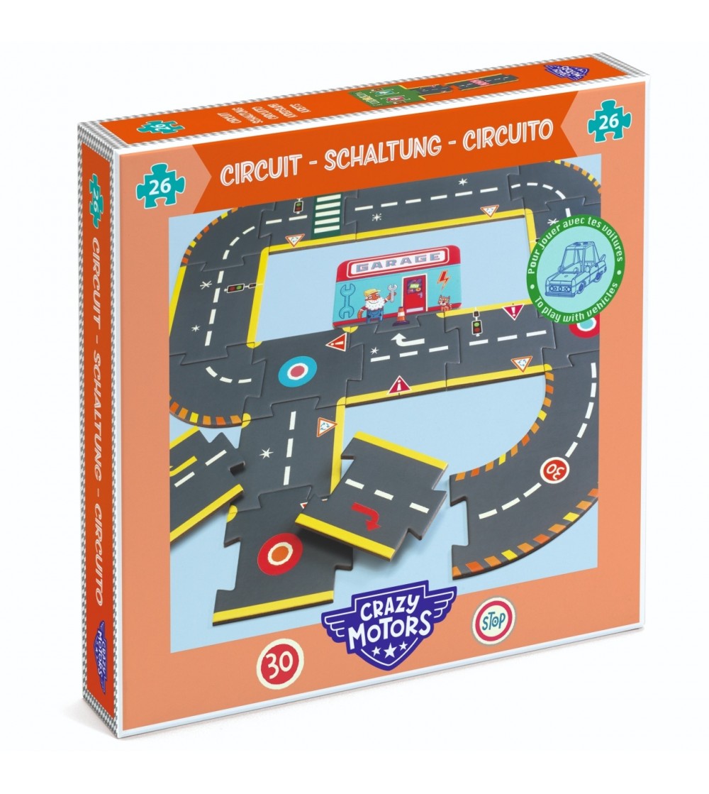 Puzzle Circuit gigant de curse, Djeco - Puzzle copii