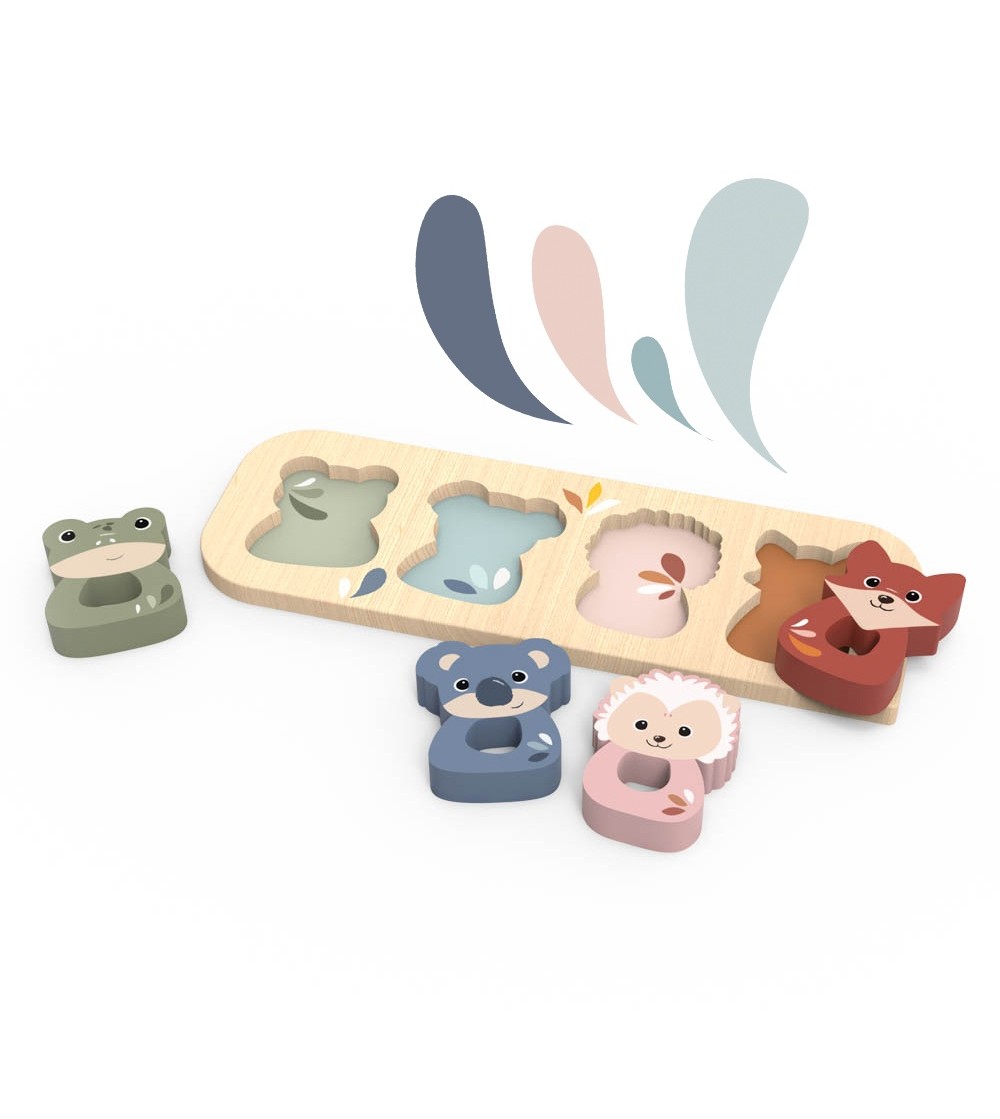 Puzzle cu animale din lemn, Speedy Monkey - Puzzle incastru