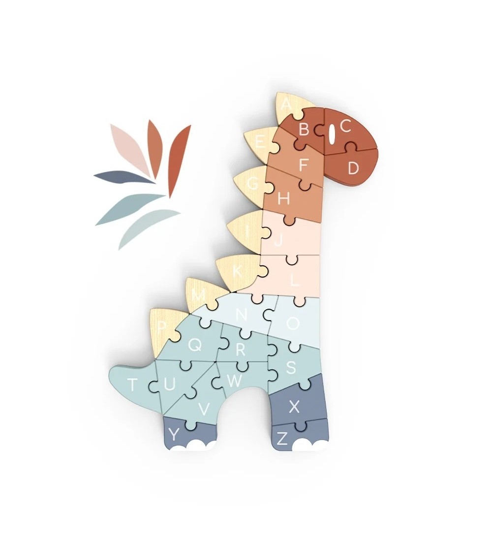 Puzzle din lemn ABC Dino, Speedy Monkey - Puzzle lemn