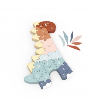 Puzzle din lemn ABC Dino, Speedy Monkey - Puzzle lemn