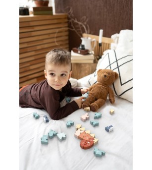 Puzzle din lemn ABC Dino, Speedy Monkey - Puzzle lemn