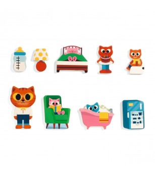 Puzzle din lemn Acasa, Djeco - Puzzle incastru
