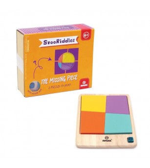 Puzzle logic din lemn Piesa lipsa, Svoora - Jocuri logică