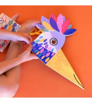 Set creativ DIY Masca pentru copii Pasare, Londji - Măști pentru copii