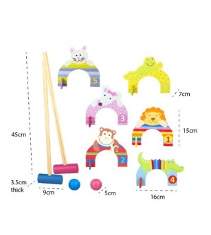 Set crocket din lemn cu animale, Orange Tree Toys - Jocuri de competiție