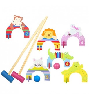 Set crocket din lemn cu animale, Orange Tree Toys - Jocuri de competiție