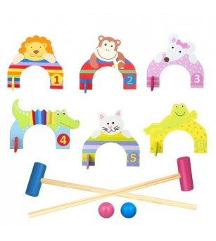 Set crocket din lemn cu animale, Orange Tree Toys - Jocuri de competiție
