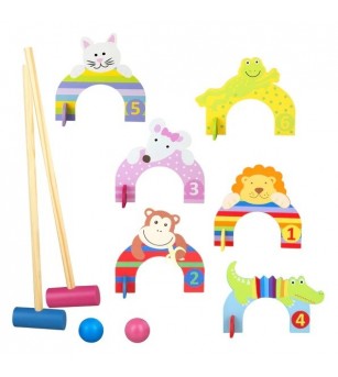 Set crocket din lemn cu animale, Orange Tree Toys - Jocuri de competiție