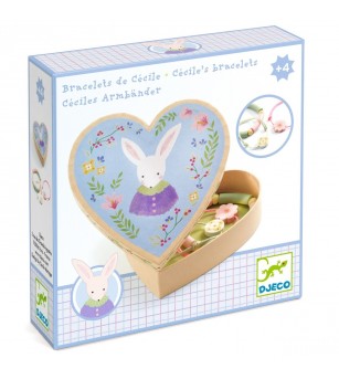 Set de bijuterii Bratarile lui Cécile, Djeco - Seturi cu mărgele și brățări