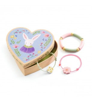 Set de bijuterii Bratarile lui Cécile, Djeco - Seturi cu mărgele și brățări