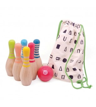 Set de bowling din lemn, Svoora - Popice și bowling