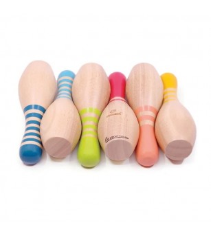 Set de bowling din lemn, Svoora - Popice și bowling