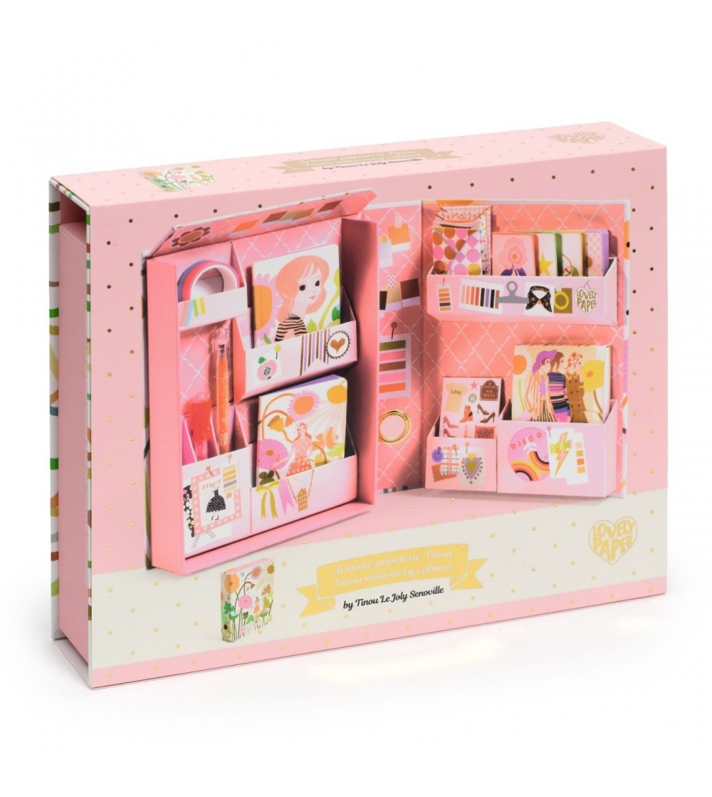 Set de papetarie cu tematica Fashion, Djeco - Accesorii lucru manual