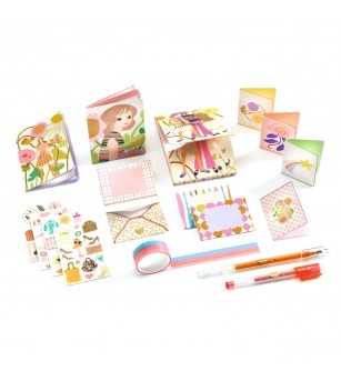 Set de papetarie cu tematica Fashion, Djeco - Accesorii lucru manual