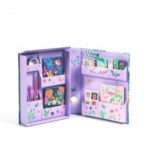 Set de papetarie Marie cu design tropical, Djeco - Accesorii lucru manual